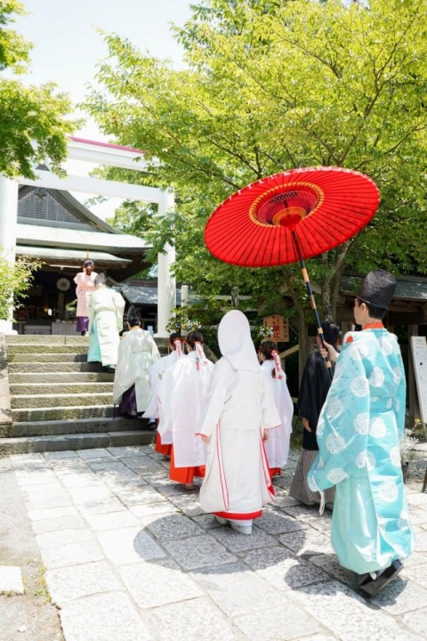 結婚式みたいに参進